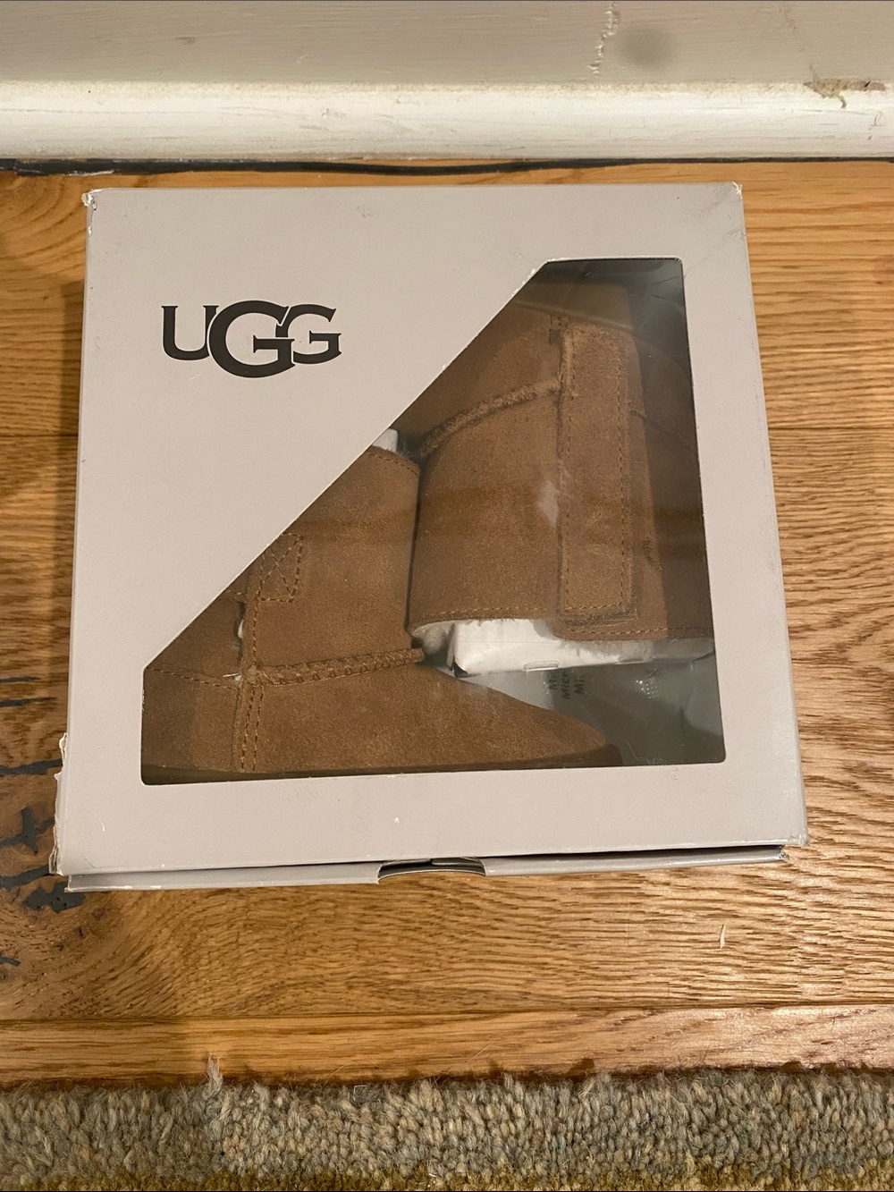 UGG Baby & Walker Suede Booties - Chestnut